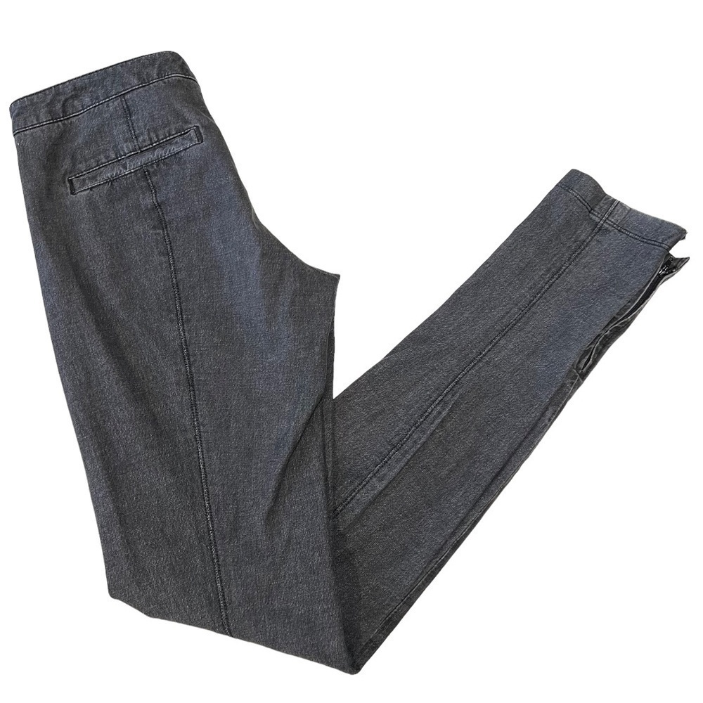 Vince Black Wash Seamed Skinny Trousers Pants Womens 2 - Picture 8 of 10